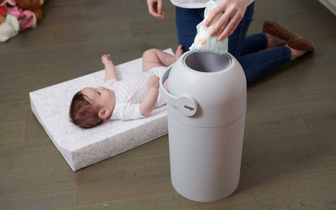 Magic | Waste diaper garbage can - white (for 25 diapers) + bags