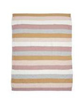 Mamas &amp; Papas | Woven Cotton Blanket | Pink Stripes