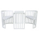 Waldin® 7in1 Oval crib