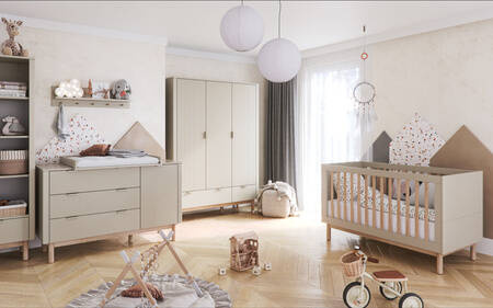 Pinio Miloo crib - couch 140x70 champagne