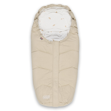 Lodger® waterproof double layer winter stroller sleeping bag light gray Taslon Drizzle