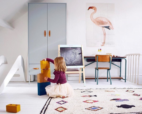 Lorena Canals® handwoven 100% cotton rug 140 x 200 cm | Naador