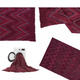 Lorena Canals® ręcznie tkany dywan ze 100% bawełny 170 x 240 cm | Earth Savannah Red