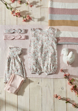 Mamas &amp; Papas | Woven Cotton Blanket | Pink Stripes