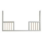 Troll Nursery | Lukas Duo Colour | Toddler Rail | Wymienny Bok do Łóżeczka - 120 x 60 cm | Soft Grey + Natural Wax
