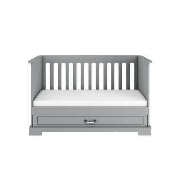 Bellamy® Ines łóżeczko 70/140 z szufladą i funkcją sofy | Neutral Grey