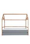 Bellamy | Lotta gray house crib with drawer 90x200