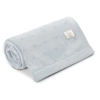 Yosoy® 100% merino wool jersey blanket | blue