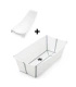 Stokke® Flexi Bath® X-Large + Newborn Support duża wanienka z wkładką | White