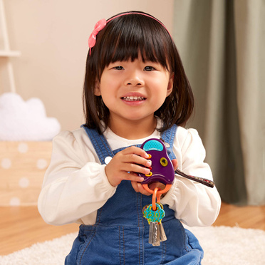 B.Toys™ FunKeys zestaw kluczy samochodowych z pilotem Fioletowy