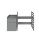 Bellamy | Up! gray crib 70x120 expandable to 70 x160 + desk