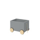 Bellamy Lotta gray crate on wheels