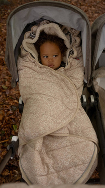 Lodger® waterproof double layer winter stroller sleeping bag beige Taslon Birch
