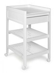 Troll Nursery | Lukas | Freestanding Changing Table on Wheels | White