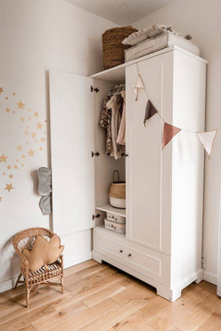 Bellamy® Ines tall 2-door closet 'tall' | Elegant White