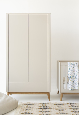 Pinio Miloo chest of drawers 3 drawers + 1 door champagne