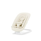 Cybex® Gold Click & Fold & Lemo™ 2.0 Bouncer leżaczek niemowlęcy z funkcją naturalnego bujania Canvas White