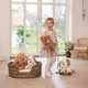 Teddykompaniet® plush cuddly mascot, Selma dog brown 35cm