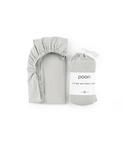 Poofi® 100% organic cotton sheet, 140 x 70 cm | Light Grey