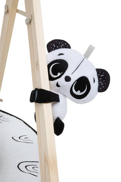 Tiny Love gymnastics / educational mat with wooden stand Decor black and white