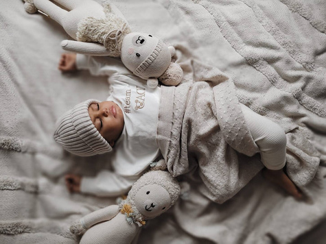 Yosoy® Merino Wool 100% STARS cream melange blanket