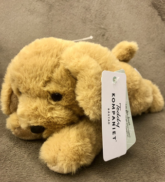 Teddykompaniet® plush cuddly mascot, Busiga puppy 25cm