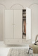Pinio Miloo chest of drawers 3 drawers + 1 door champagne