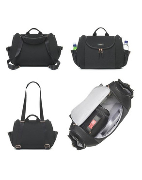 Storksak® Poppy Luxe nursing backpack-bag | Scuba Black