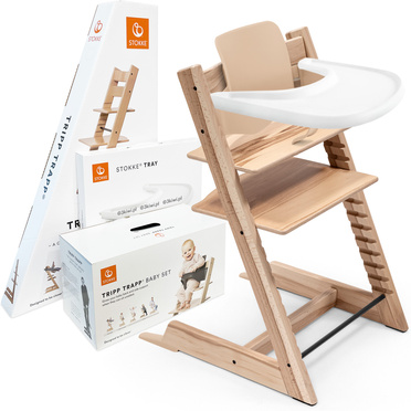 Stokke® Tripp Trapp® 3-in-1 set, feeding chair + baby set + tray | Warm Ed