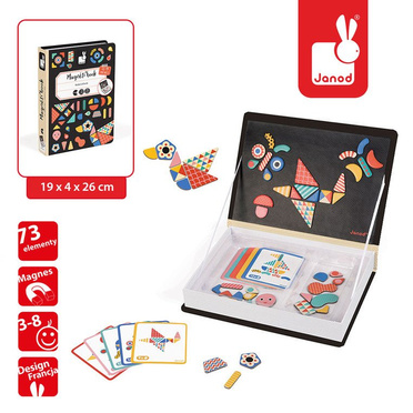 Janod | Magnetyczna Układanka | Magnetibook | Kształty 