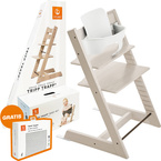 Stokke® Tripp Trapp® 2in1 set, highchair + baby set | Whitewash