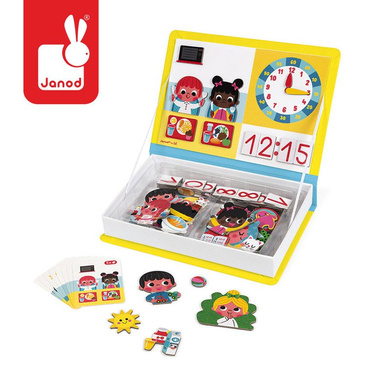 Janod | Magnetibook | Magnetic Jigsaw Puzzle | Learn to Watch