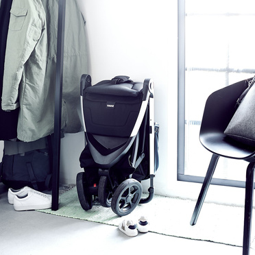 Thule® Spring trójkołowy wózek spacerowy | Aluminium + Majolica Blue 
