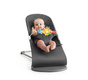 BabyBjorn | Bliss Baby Bouncer | Leżaczek-Bujaczek | 100% Bawełna | Anthracite plus zabawka Googly Eyes