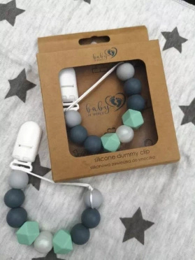 Baby In World®  zawieszka do smoczka silokonowa kryształ 