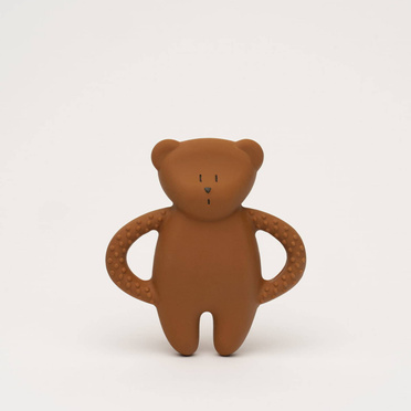 Moonie the Caramel bear teether made of natural rubber