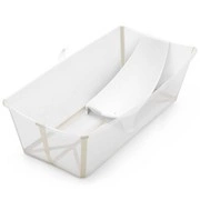Stokke® Flexi Bath® X-Large + Newborn Support duża wanienka z wkładką | Sandy Beige 