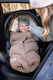Lodger® waterproof double layer winter stroller sleeping bag light gray Taslon Drizzle