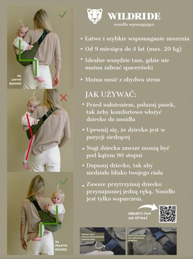 Wildride Nosidło wspomagające Brown Leopard