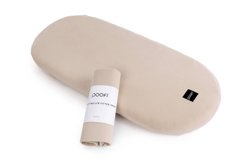 Poofi® stroller sheet 100% organic cotton | Nougat