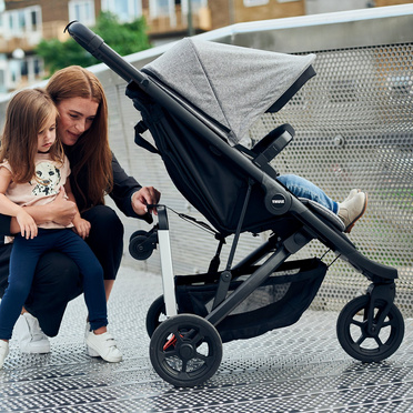 Thule® Spring lekki wózek spacerowy | Matt Black + Soft Beige