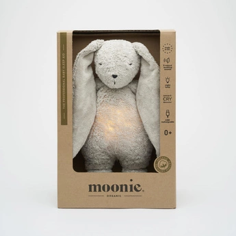 MOONIE |  SZUMIŚ 2.0 | SZUMIĄCY ORGANICZNY KRÓLIŚ Z LAMPKĄ | GREY