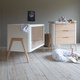 Troll Nursery | Torsten | Łóżeczko Dziecięce – 120 x 60 cm | White + Natural Wax