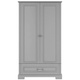 Bellamy® Ines wysoka szafa 2-drzwiowa 'tall' | Neutral Grey