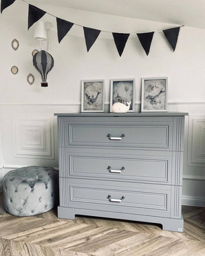 Bellamy® Ines 3-drawer chest | Neutral Grey