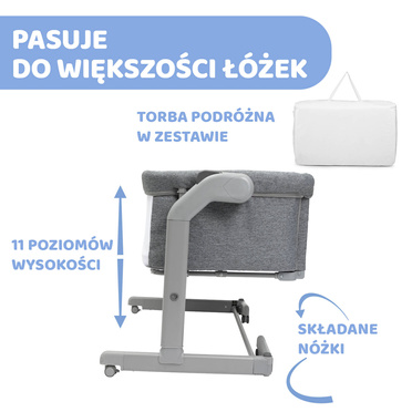 Chicco | Łóżeczko Dostawne  Next2Me | Magic Evo | Desert Taupe
