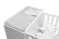 Bellamy Up! gray linen changing table for crib