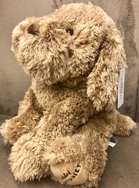 Teddykompaniet® plush cuddly mascot, Selma dog brown 35cm