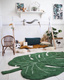 Lorena Canals® ręcznie tkany dywan ze 100% bawełny 120 x 160 cm | Monstera Leaf