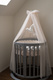 Waldin® tulle canopy with bracket Champagne